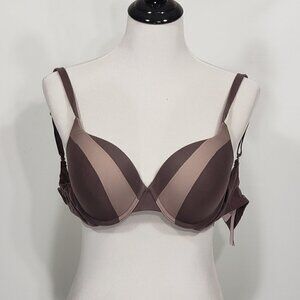 Body By Victoria   Victoria's Secret  Brown Tan Bra  32DD  Padded & Underwire